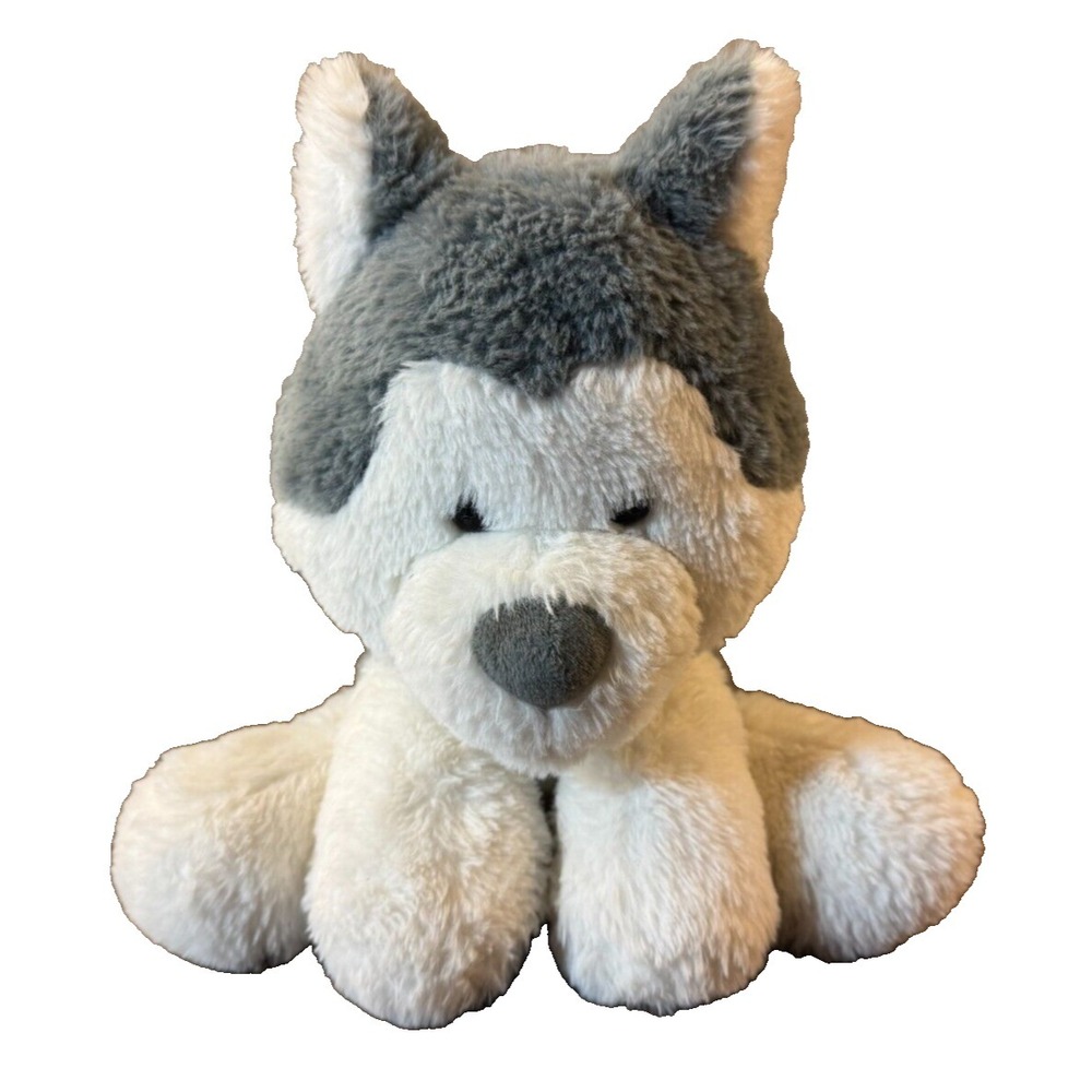Spark Create Imagine Husky Puppy Dog Plush Stuffed Animal Gray White Wolf‎ 11 In
